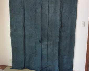 Vintage Japanese Cotton Mosquito Net / Kaya / Boro Hand Stitches