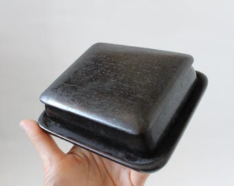 N0417 ヴィンテージ日本製木製友箱（陶器小皿用） - Etsy 日本