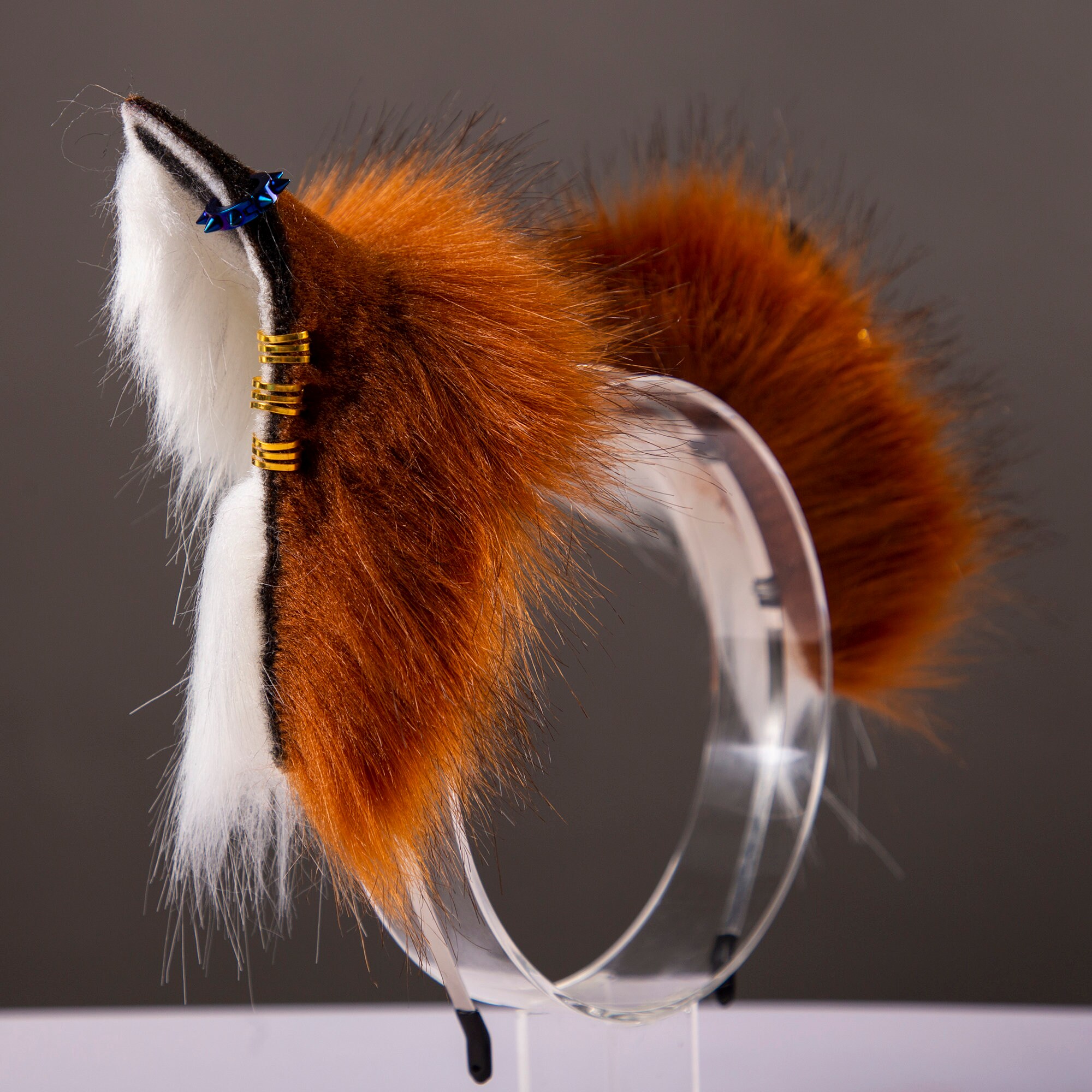 Red Fox Ears and Tail Set Wolf Ears and Tail Set Cat Ears and Etsy