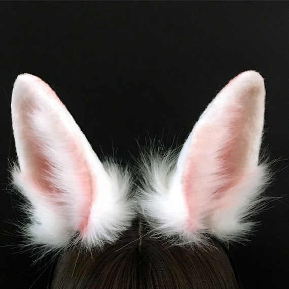 Realistic Rabbit Ears/ Bunny Ear Headband/floppy Bunny Ears/bunny Ears &  Tail Set Cosplay Halloween Gift 