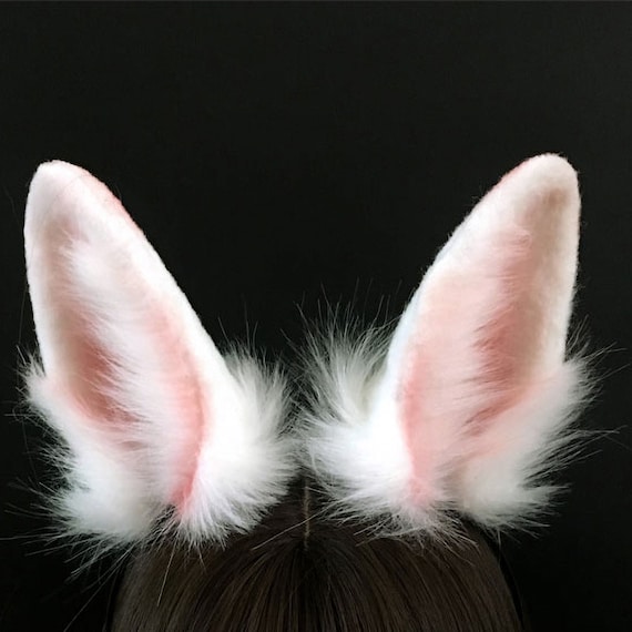 Bunny Ear Headband Fluffy Bunny Ears Headdress Rabbit Ear Headband Fluffy  Rabbit Ear Hairband Lady Parts Newborn Girl Outfit Party Hair Decor Animal