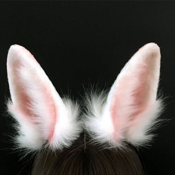 Oreilles de lapin réalistes / serre-tête oreilles de lapin / oreilles de lapin disquettes / oreilles de lapin et queue de lapin cosplay cadeau d'Halloween