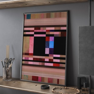 Abstract Landscape Print: Mid-Century Modern Wall Art (Digital Poster)