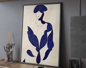 Abstract Woman Art Print: Eclectic Contemporary Home Decor (Digital File)