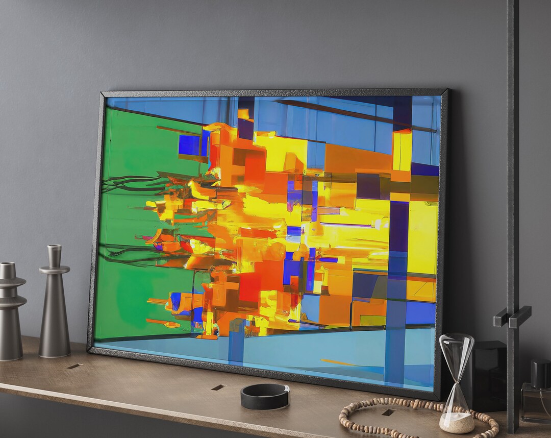 PRINTABLE Oil Painting Printable Art Handmade Home Décor, Extra Large