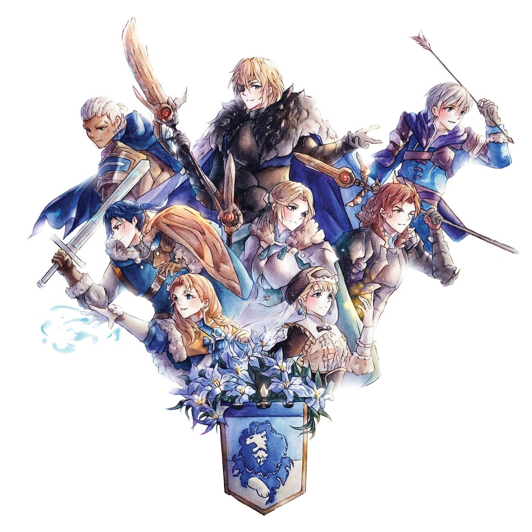 Fire Emblem Three Houses // FE3H // Blue Lions Print Etsy