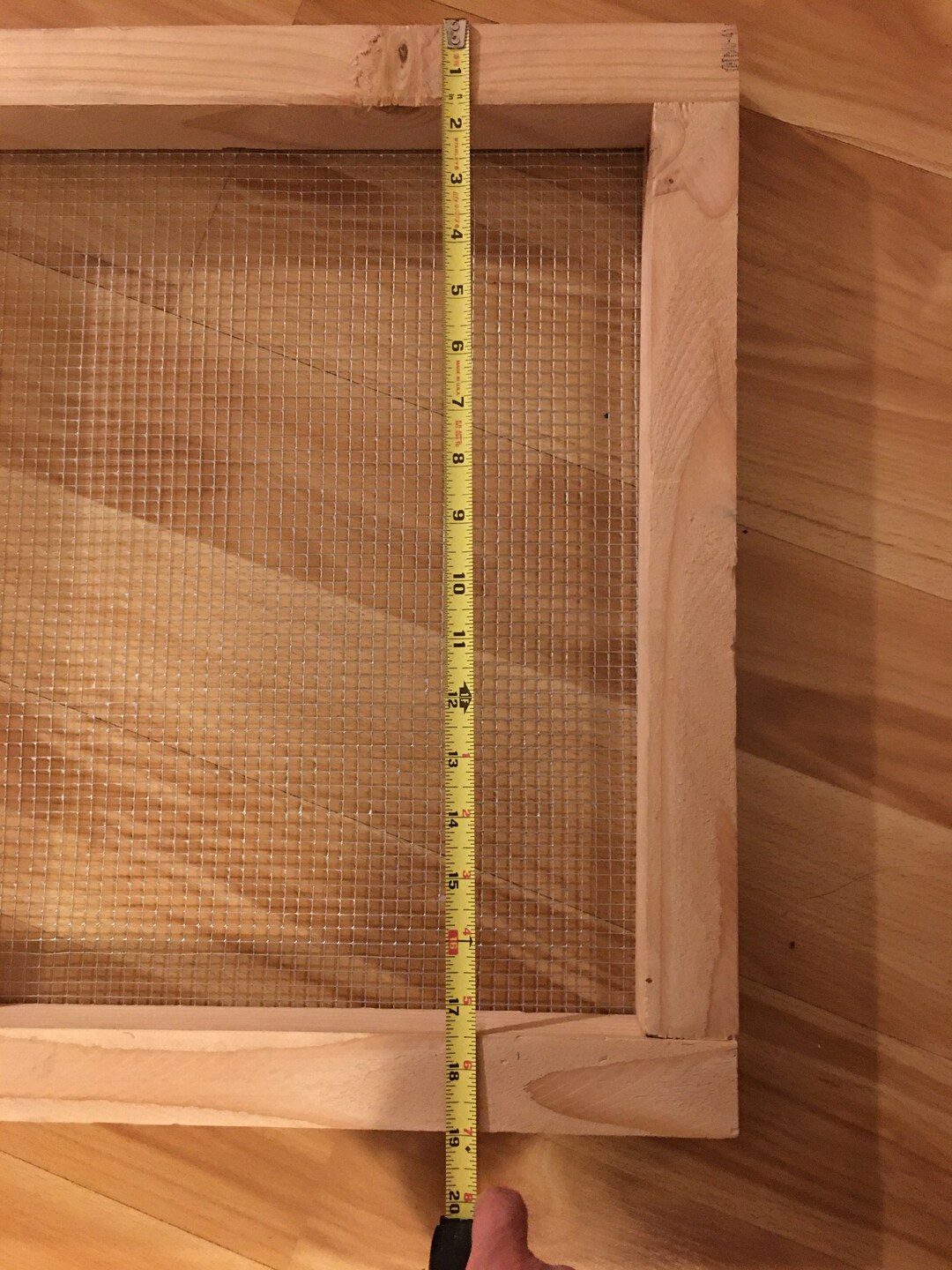 Soil Sifter/garden Compost Sifter/wood 1/4 Galvanized Mesh Wire Sifter