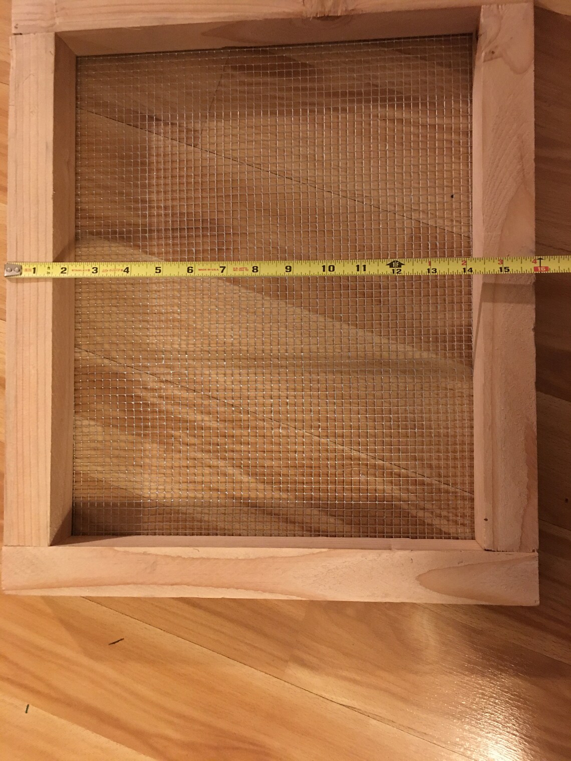 Soil Sifter/garden Compost Sifter/wood 1/4 Galvanized Mesh Wire Sifter