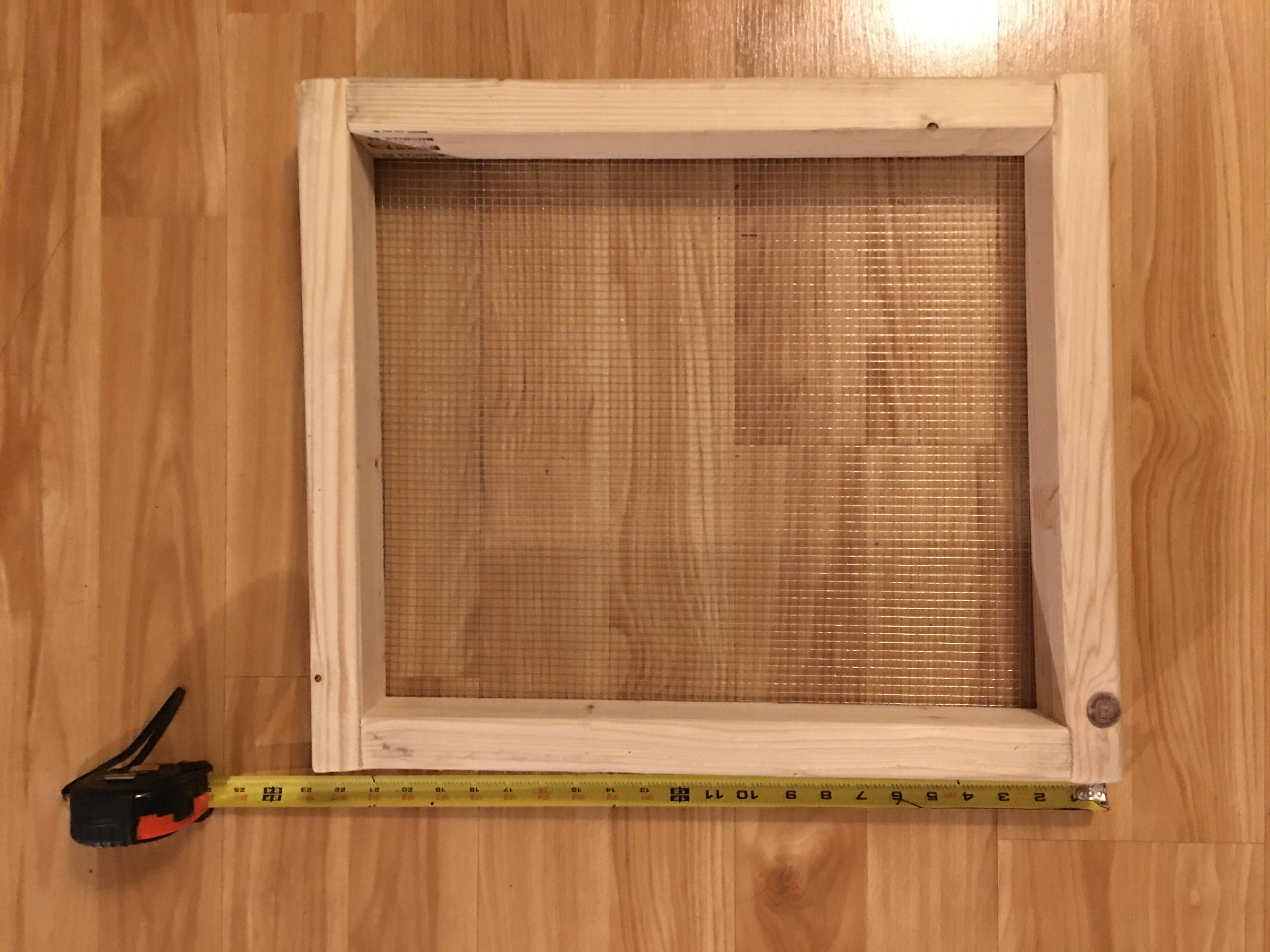 Soil Sifter/garden Compost Sifter/wood 1/4 Galvanized Mesh Wire Sifter