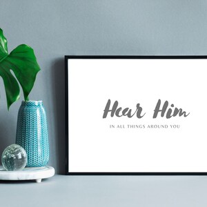 Hear Him | LDS Wall Art | Printable Download