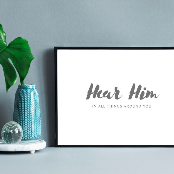 Hear Him Lds Art - Etsy