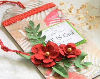 handmade  car décor  with scriptures