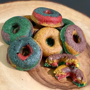 Mini Rainbow Dog Donut Treats - &quot;Raynbow&quot;