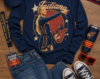 Sophie Cunningham Inspired Long Sleeve Shirt, Indiana Basketball Fan Tee, Vintage Game Day Graphic, Women's Basketball Fan Apparel