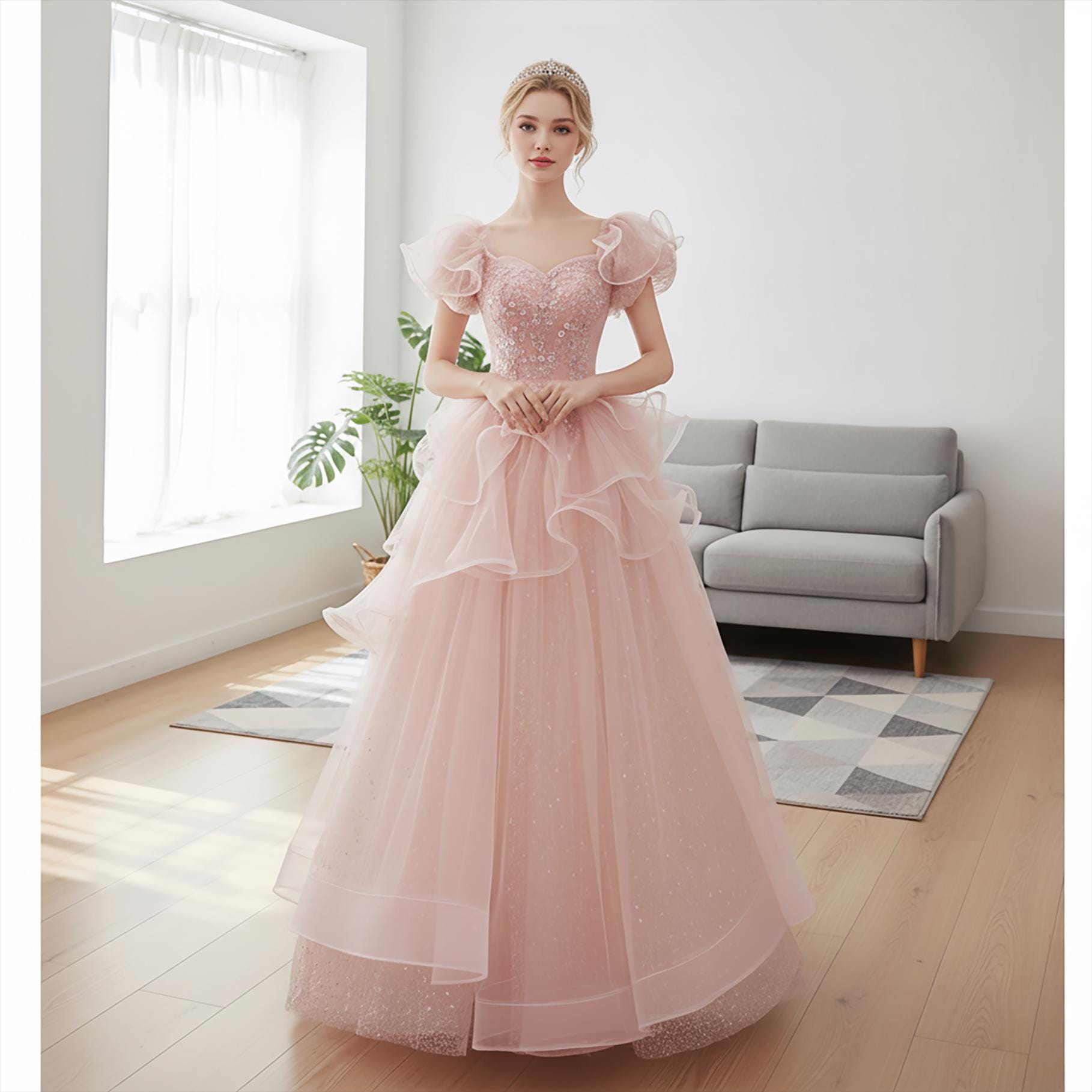 green emerald velvet dress Elegant Blue Strapless A-Line Prom Dress â€“ Puffy Tulle Gown with Ruf –  HER SHOP