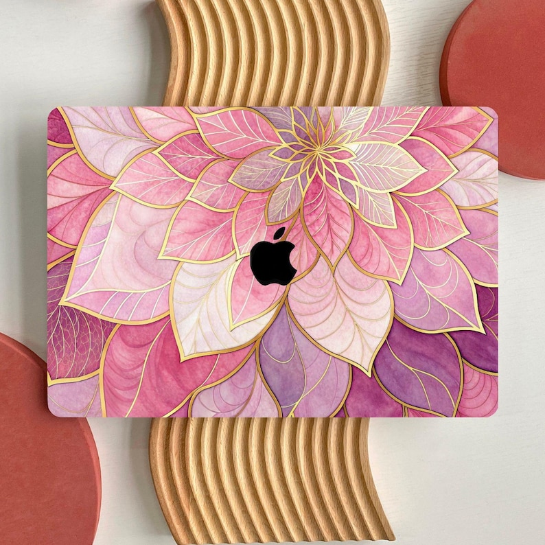 Stained Glass Floral Art MacBook Case for MacBook Air 15 13, MacBook ...