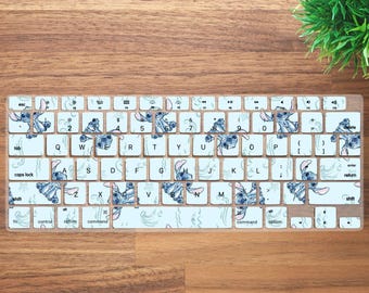 Cover per tastiera personalizzata con divertenti mostri Fanart per MacBook Pro 13, 14 e 16 pollici, MacBook Air 13, 15, M4-M1 tutti i modelli, skin per tastiera per laptop