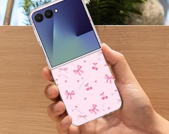 Samsung Galaxy Z Flip7 Flip6 Flip5 Flip4 Flip3用 ピンクのかわいい 