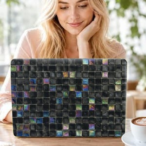 Funda para MacBook con diseño de mosaico para MacBook Air 15 13, MacBook Pro 16 14 13, MacBook Neo, funda protectora.