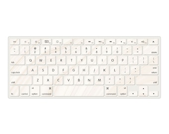 Marble Personalized Keyboard Cover for MacBook Pro 13 / MacBook Air 13, Anti-dust Cover for MacBook 2016 - 2023 A2681 M2 A2337 A2338 M1