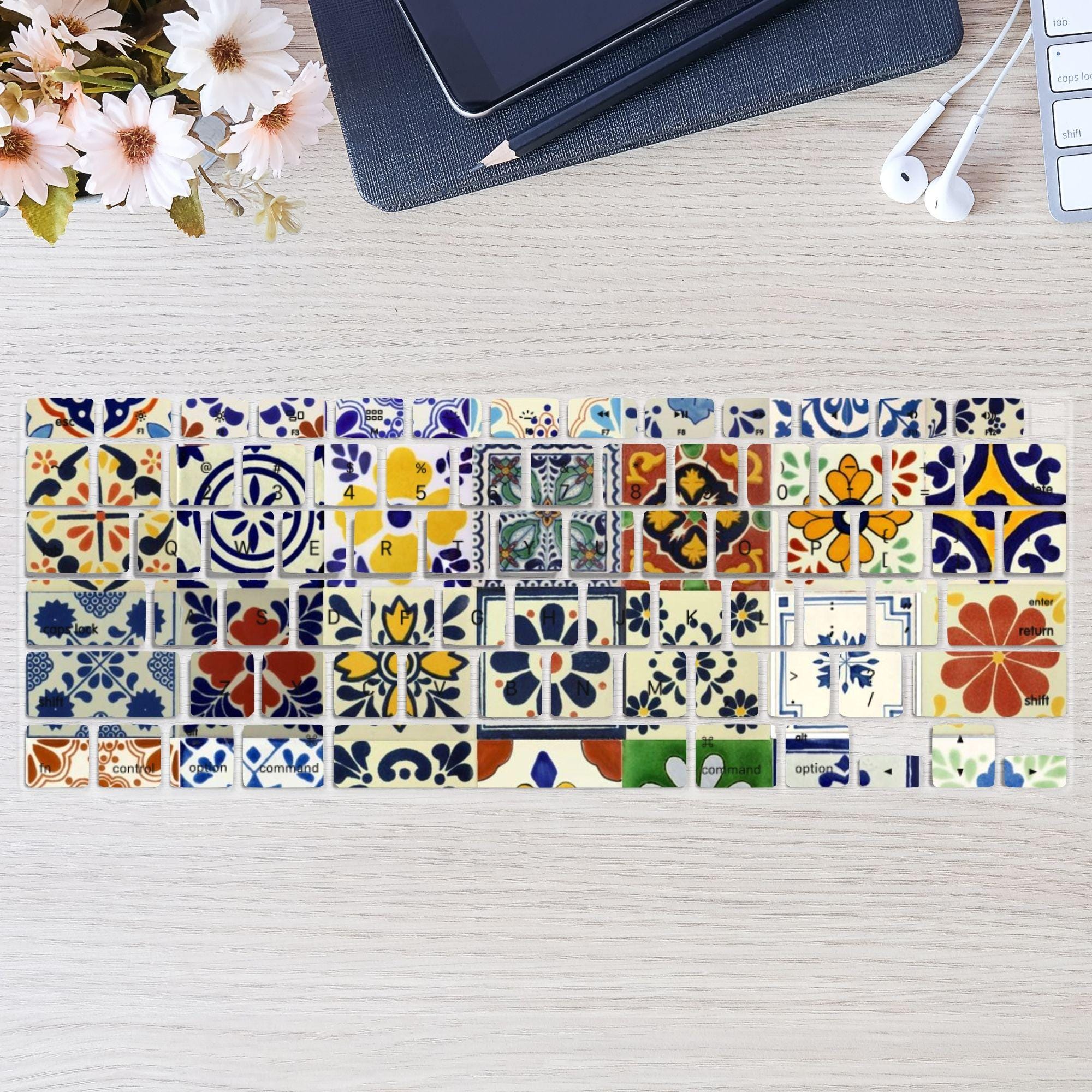 Funky Tile Aesthetic Keyboard Cover for MacBook Pro 13 14 16 Inch ...