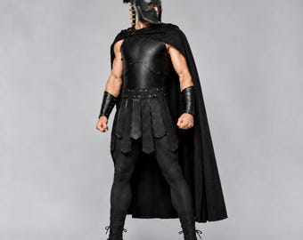 Agamemnon Costume with Helmet for Odyssey, Halloween Carnival Party Cosplay, Spartan Warriors Outfit
