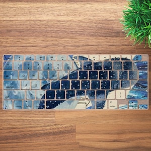 Etui na klawiaturę Marine Life do MacBooka Neo, MacBooka Pro 13 14 16 cali, MacBooka Air 13 15, etui ochronne