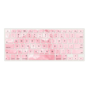 Barb Pink Abstract Custom Keyboard Cover for MacBook Pro 13, MacBook Air 13, Anti-dust Cover for MacBook 2022 2023 A2681 M2 A2337 A2338 M1