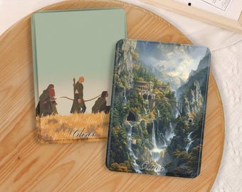 Personalized Fantasy Scenery Kindle Case w Hand Grip for Kindle 6 6.8 7 inch, Paperwhite 12 11, Kindle Colorsoft/Scribe/Oasis, Kindle 11 10