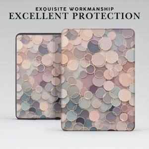 Custodia Kindle Abstract Circle con impugnatura per Kindle Paperwhite 12/11 da 7"/6,8", Kindle Colorsoft Signature Edition, Kindle 11/10/8 Cover