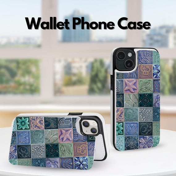 Case For IPhone 16 Pro Max, Premium Leather Magnetic Closure Slim Flip Wallet Phone Case With Card Holder Cash Slot Stand Function Embossed Mandala Flower Shockproof Lanyard Cover - Purple