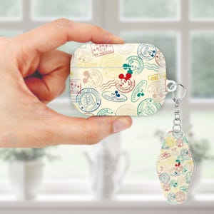 Cute Cartoon Pattern AirPods Case for AirPods Pro 2 1, AirPods 4 3, AirPod 2 1 Gen, Aesthetic Cover with Keychain, Anti Lost Strap