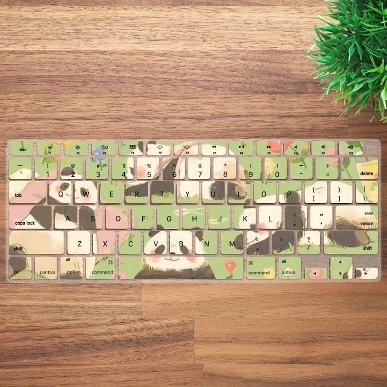 Adorable Panda Aesthetic Keyboard Cover for MacBook Pro 13 14 16 Inch ...