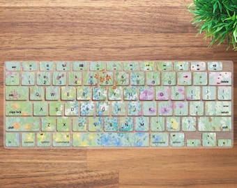 Floral MacBook Keyboard Cover for MacBook Neo, Air & Pro,  Protective Skin