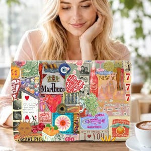 Funda para portátil Patterns Aesthetic Scrapbook para MacBook Air de 15 y 13 pulgadas, MacBook Pro de 16, 14 y 13 pulgadas, MacBook Neo