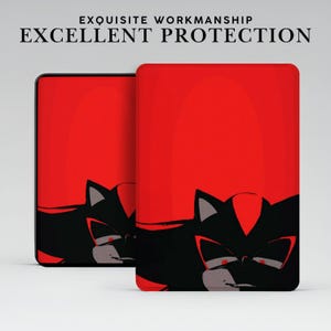 Custodia Sonic Shadow Aesthetic Kindle con impugnatura per Kindle Paperwhite 12 11 da 7"/6,8", Kindle Colorsoft Signature Edition, Kindle 11 10 8 Cover