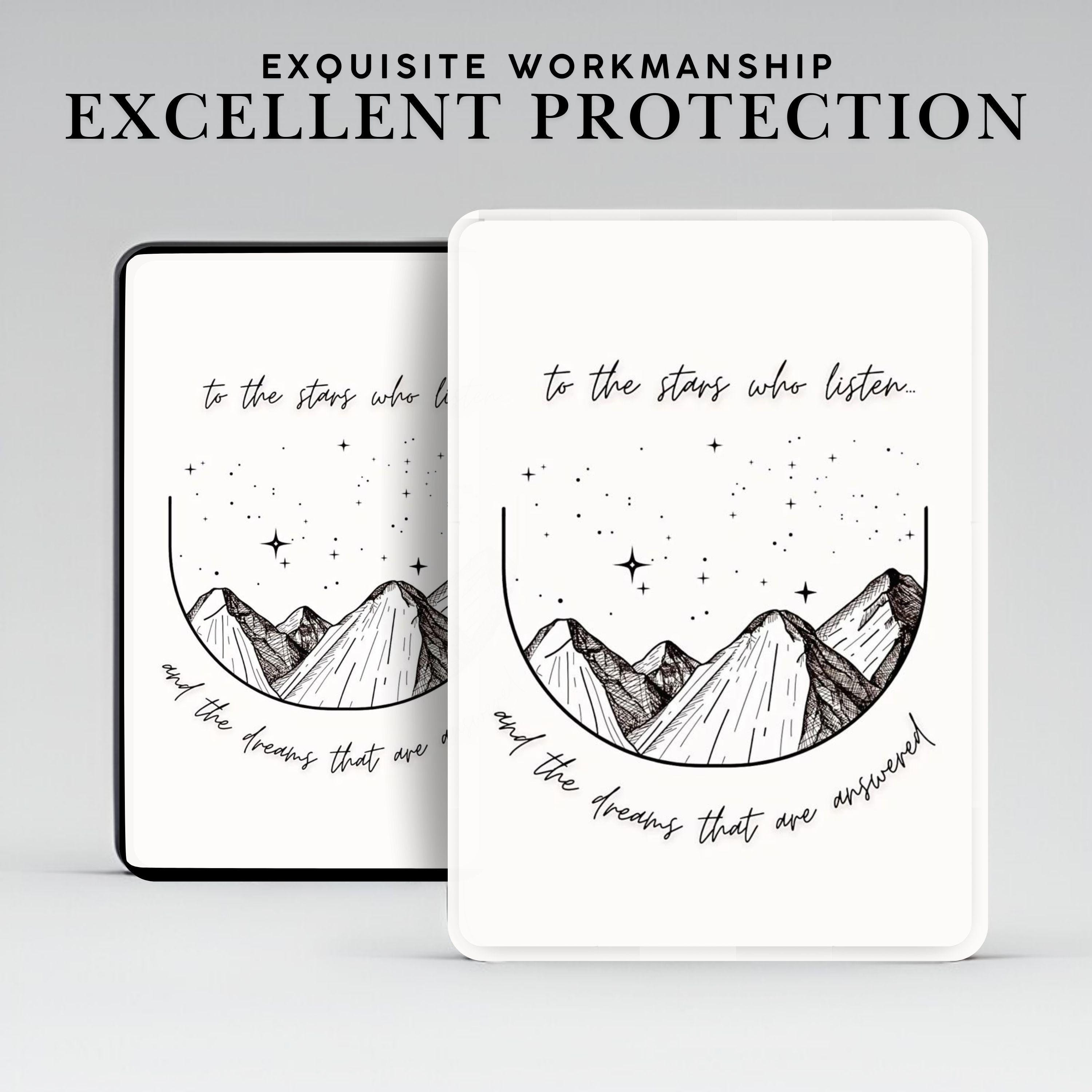 Cute Fantasy Draw Aesthetic Kindle Case with Hand Grip for 7"/6.8" Kindle Paperwhite 12 11, Kindle Colorsoft, Kindle 11 10 8 Cover