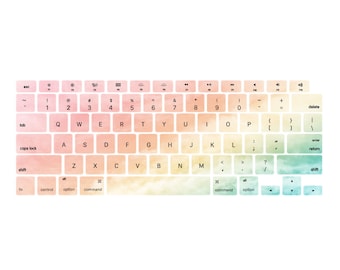 Watercolor Printed Custom Keyboard Cover for MacBook Pro 13 / MacBook Air 13, Protective MacBook Keyboard Cover