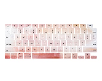 Watercolor Printed Custom Keyboard Cover for MacBook Pro 13 14 16, MacBook Air 13 15 inches, Protective Keyboard Skin