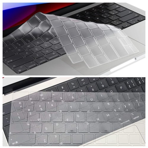 Personalized Transparent Clear Keyboard Cover Skin for MacBook Pro 13 14 16 inch, MacBook Air 13 15, MacBook Neo, A2941 A2681 A2337 A2338