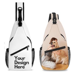 Imprima su foto o diseño personalizado. Bolso bandolera, bolso de pecho, mochila cruzada, bolso bandolera, compatible con iPad de 11 pulgadas.