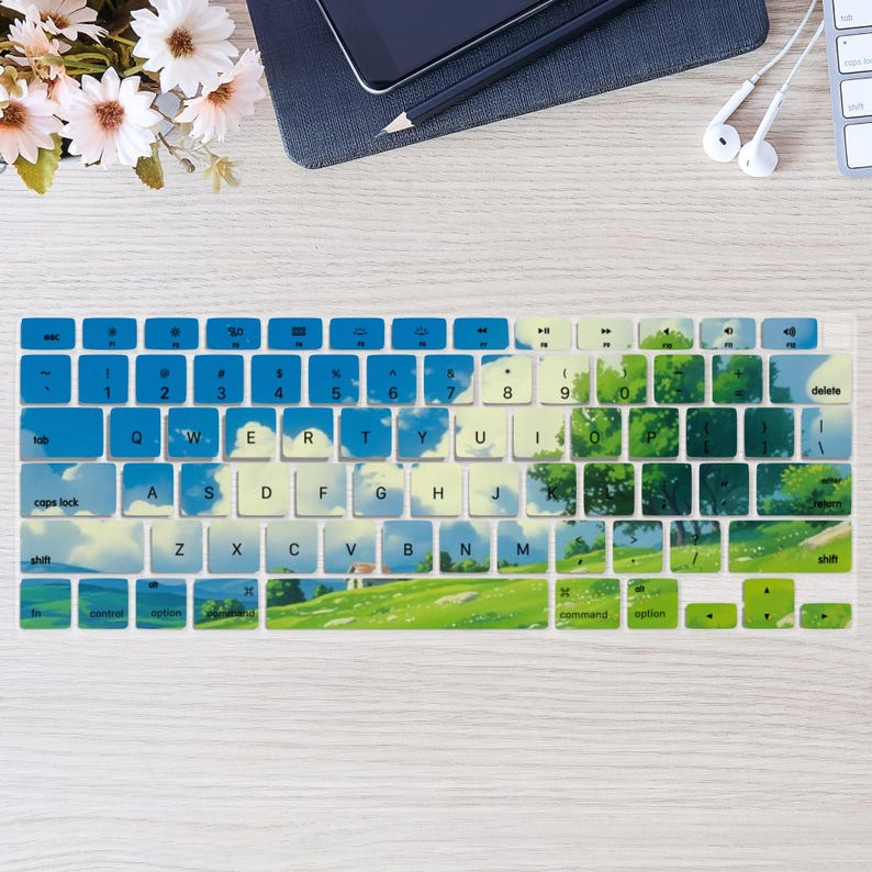 Ghibli Style Landscapes Keyboard Cover for MacBook Neo, MacBook Pro 13 ...