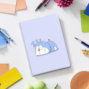 Doraemon Fanart Aesthetic iPad Book Stand Case for iPad Pro 13 12 11, iPad Air 13", iPad Air 5 4, iPad 10 9, iPad Mini, Cover w Pen Slot