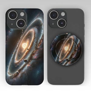 Space Art iPhone Tough Case Compatible Magsafe w Magnetic Phone Grip for iPhone 16, iPhone 15 14 13, iPhone Pro Max, iPhone Plus