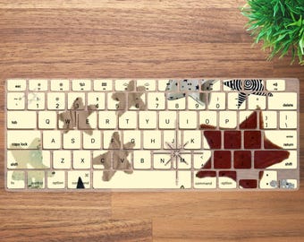 Star Collage Keyboard Cover for MacBook Neo, MacBook Air 13 15, MacBook Pro 13 14 16, Protective Skin