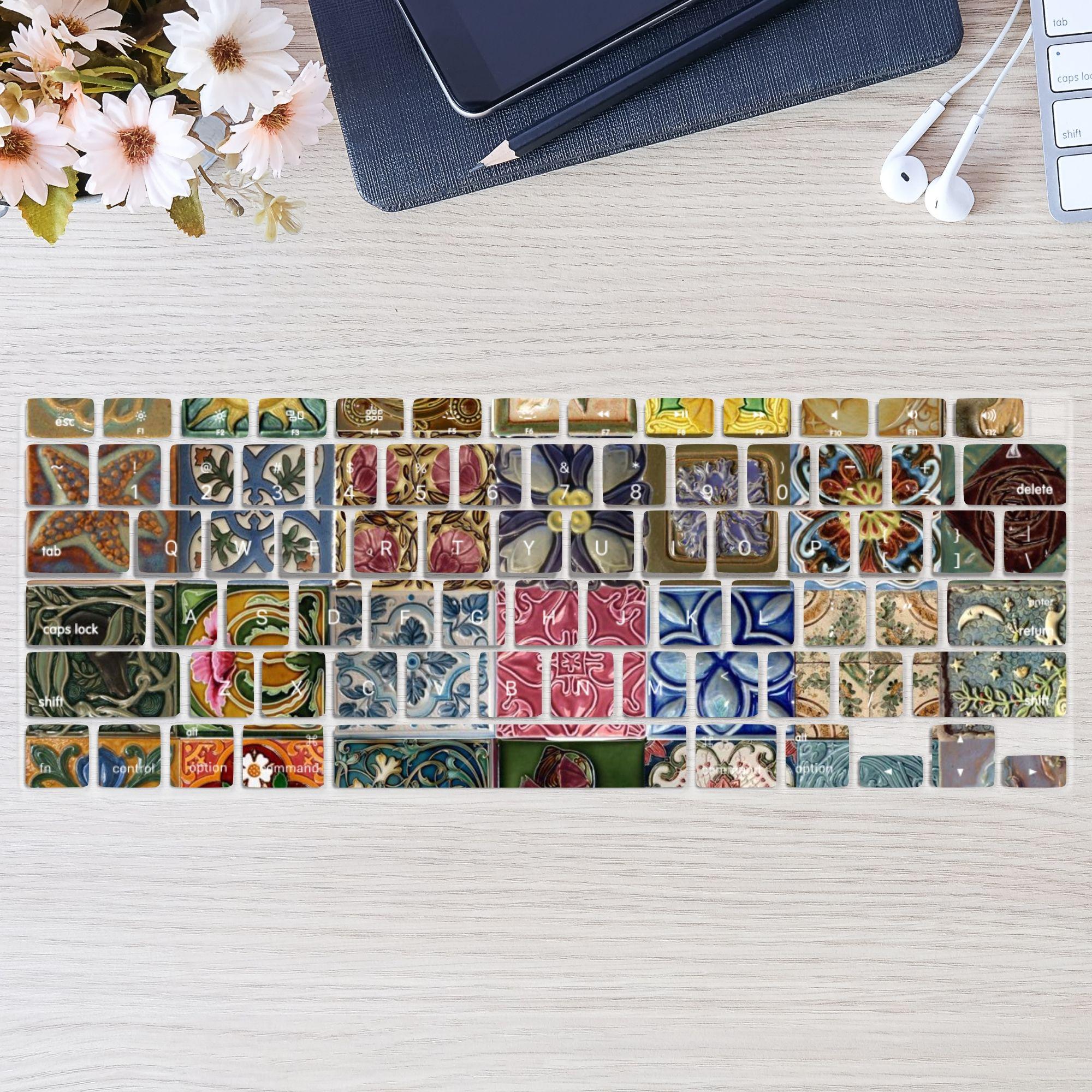 Funky Tile Aesthetic Keyboard Cover for MacBook Pro 13 14 16 inch, MacBook Air 13 15, M4 M3 M2 M1 All Model, Laptop Keyboard Skin
