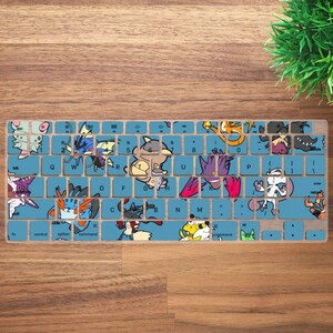 PKM Fanart Aesthetic Keyboard Cover for MacBook Pro 13 14 16 inch, MacBook Air 13 15, M4 M3 M2 M1 All Model, Laptop Keyboard Skin