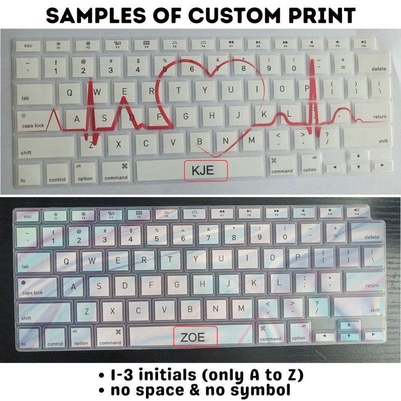 Cute Aesthetic Scrapbook Keyboard Cover for MacBook Pro 13 14 16 Inch