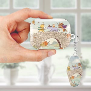 Cartoon Fanart AirPods Case for AirPods Pro 2 1, AirPods 4 3, AirPod 2 1 Gen, Aesthetic Cover with Keychain, Anti Lost Strap