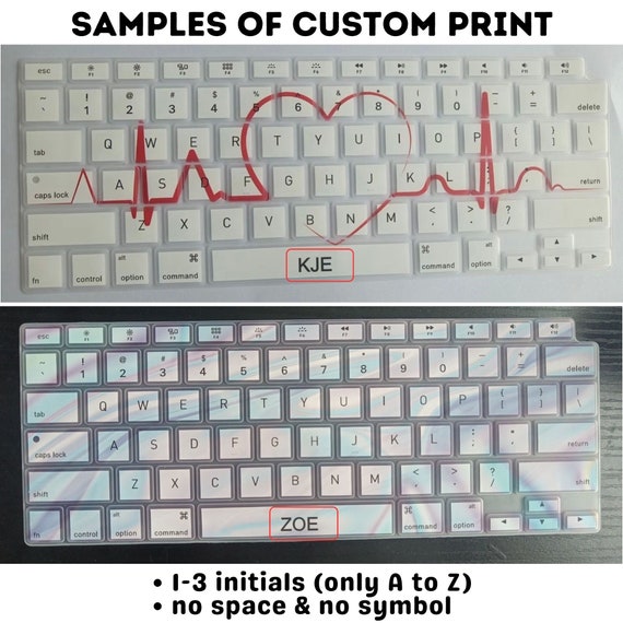 Pink Marble Personalized Keyboard Cover for MacBook Pro 13